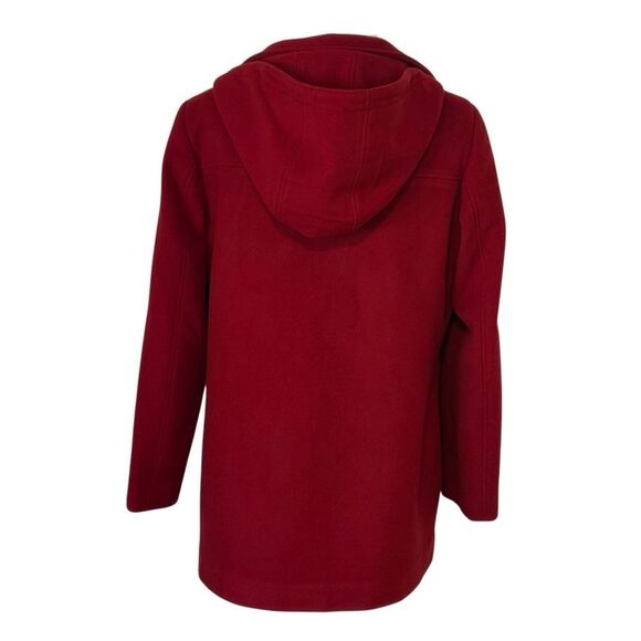 Calvin Klein Red Wool and Cashmere Coat with Zipper Front. Size M. Great Cond!! - Picture 5 of 15